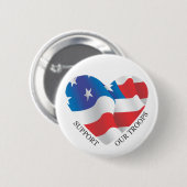 Badge Rond 5 Cm Soutenez notre bouton de troupes (Devant & derrière)