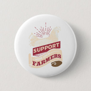 Badge Rond 5 Cm Soutenez vos agriculteurs locaux