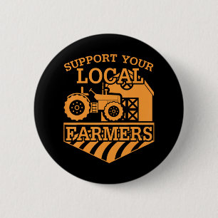 Badge Rond 5 Cm Soutenez vos agriculteurs locaux
