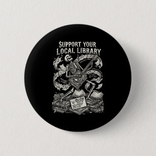 Badge Rond 5 Cm Soutenez votre librairie locale gothique