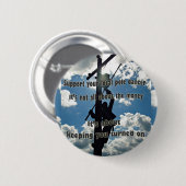 Badge Rond 5 Cm Soutenez votre Lineman (Devant & derrière)