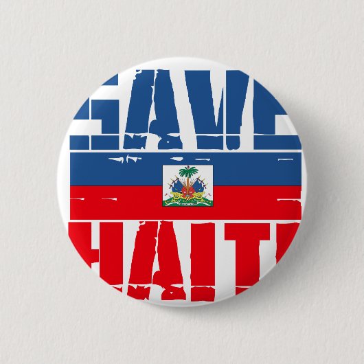 BADGE ROND 5 CM SOUTENIR HAÏTI (Devant)
