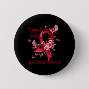 Badge Rond 5 Cm Soutenir la sensibilisation à l'neurysme cérébral
