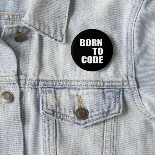 Badge Rond 5 Cm Soutenu pour coder (En situation)