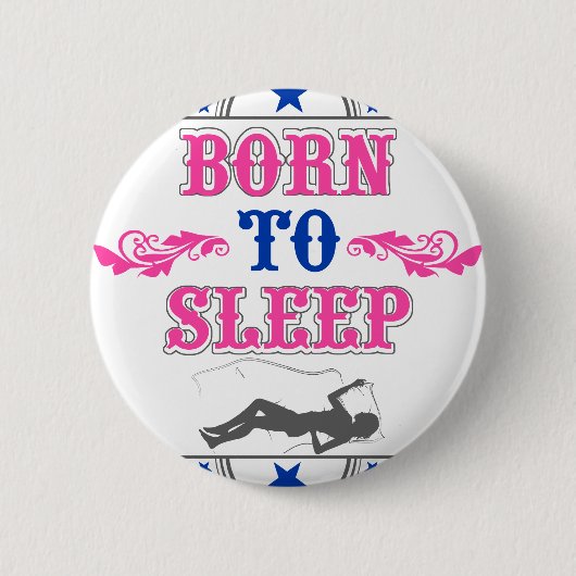 Badge Rond 5 Cm Soutenu pour dormir (Devant)