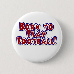Badge Rond 5 Cm Soutenu pour jouer au football