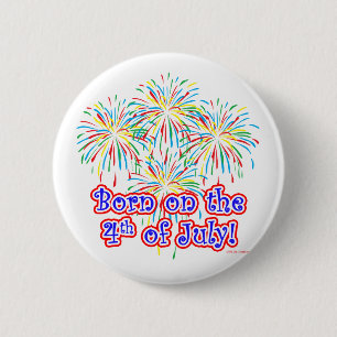 Badge Rond 5 Cm Soutenu sur 4 juillet