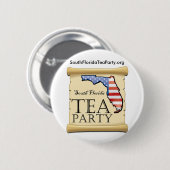 Badge Rond 5 Cm SouthFloridaTeaParty.org (Devant & derrière)