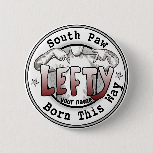 Badge Rond 5 Cm Southpaw Gauche (Devant)