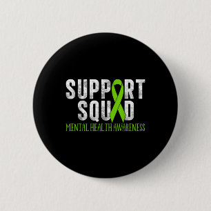 Badge Rond 5 Cm Soutien à la motivation Équipe de sensibilisation 