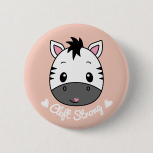 Badge Rond 5 Cm Soutien à la sensibilisation à la lèvre et au pala