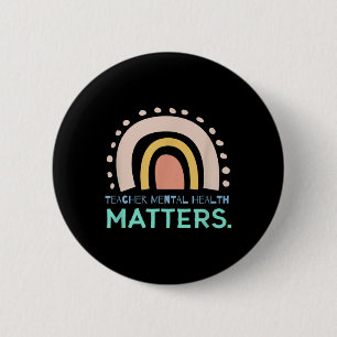 Badge Rond 5 Cm Soutien à la sensibilisation en santé mentale des