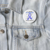 Badge Rond 5 Cm Soutien Alopecia Guerrier cadeaux (En situation)