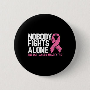 Badge Rond 5 Cm Soutien au cancer du sein Famille Lutte contre le
