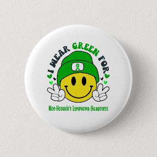 Badge Rond 5 Cm Soutien au ruban de sensibilisation au lymphome de