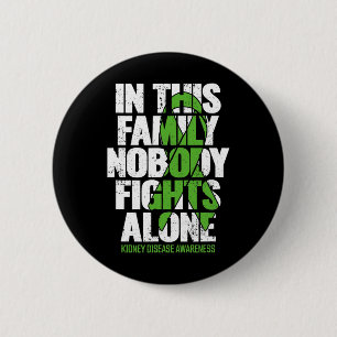 Badge Rond 5 Cm Soutien aux maladies du rein - Famille Maladie du