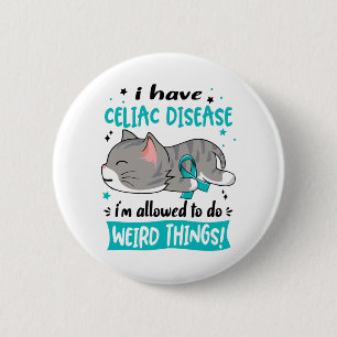 Badge Rond 5 Cm Soutien de la sensibilisation aux maladies coeliaq