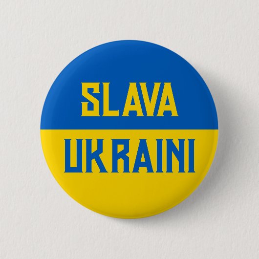 Badge Rond 5 Cm Soutien de l'Ukraine (Devant)