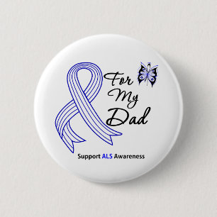 Badge Rond 5 Cm Soutien de SAL de mon papa