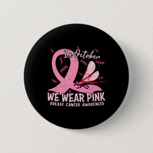 Badge Rond 5 Cm Soutien De Sensibilisation Au Cancer Du Sein En Oc