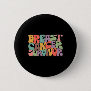 Badge Rond 5 Cm Soutien du guerrier de sensibilisation au cancer d
