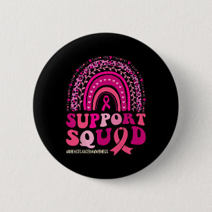 Badge Rond 5 Cm Soutien du guerrier du cancer du sein Équipe du ca