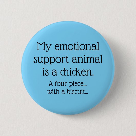 Badge Rond 5 Cm Soutien émotionnel poulet (Devant)