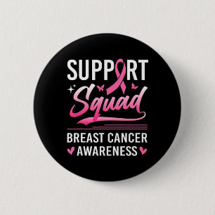 Badge Rond 5 Cm Soutien Équipage jumelé Famille Cancer du sein
