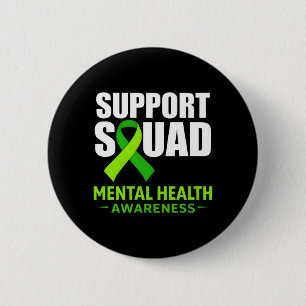 Badge Rond 5 Cm Soutien Équipe Mois de la sensibilisation à la san