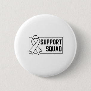 Badge Rond 5 Cm Soutien Équipe Orange Guerrier Crps Sensibilisatio