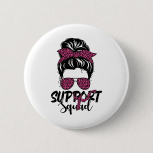 Badge Rond 5 Cm Soutien Escadron Cancer du Sein Chemise Pour Les F