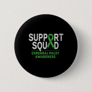 Badge Rond 5 Cm Soutien Escadron Cérébral Mois de sensibilisation