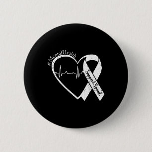 Badge Rond 5 Cm Soutien Escadron de sensibilisation à la santé men
