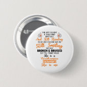 Badge Rond 5 Cm Soutien Leukemia Guerrier Cadeaux (Devant & derrière)