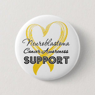 Badge Rond 5 Cm Soutien Neuroblastoma Cancer Sensibilisation