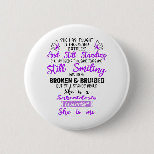 Badge Rond 5 Cm Soutien Sarcoidosis Guerriers Cadeaux