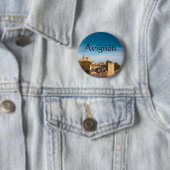 Badge Rond 5 Cm Souvenir d'Avignon (En situation)