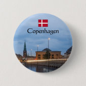 Badge Rond 5 Cm Souvenir de Copenhague (Devant)