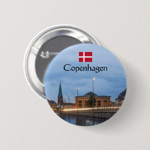 Badge Rond 5 Cm Souvenir de Copenhague