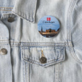 Badge Rond 5 Cm Souvenir de Copenhague (En situation)
