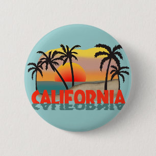 Badge Rond 5 Cm Souvenir de la Californie