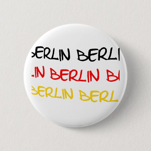 Badge Rond 5 Cm Souvenir de logo de Berlin, Allemagne (Devant)