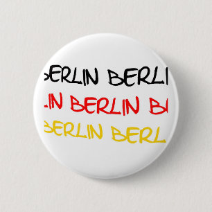 Badge Rond 5 Cm Souvenir de logo de Berlin, Allemagne