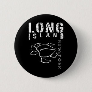 Badge Rond 5 Cm Souvenir de Long Island New York