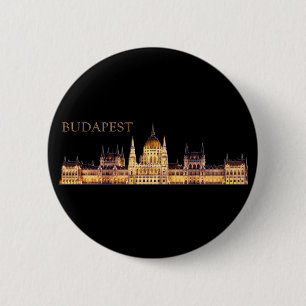 Badge Rond 5 Cm Souvenir de voyage de Budapest