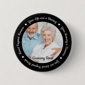 Badge Rond 5 Cm Souvenir funèbre Soutenir la photo commémorative (Devant)