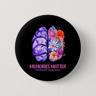 Badge Rond 5 Cm Souvenirs Problème Heimerheimer Purple Heimerheime