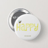 Badge Rond 5 Cm Soyez heureux (Devant & derrière)