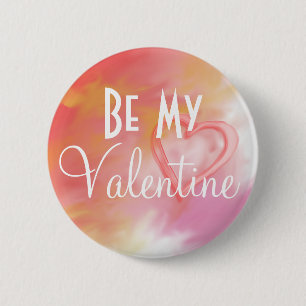 Badge Rond 5 Cm Soyez mon chien Valentine