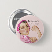 Badge Rond 5 Cm Soyez Someone'sHero aujourd'hui (Devant & derrière)